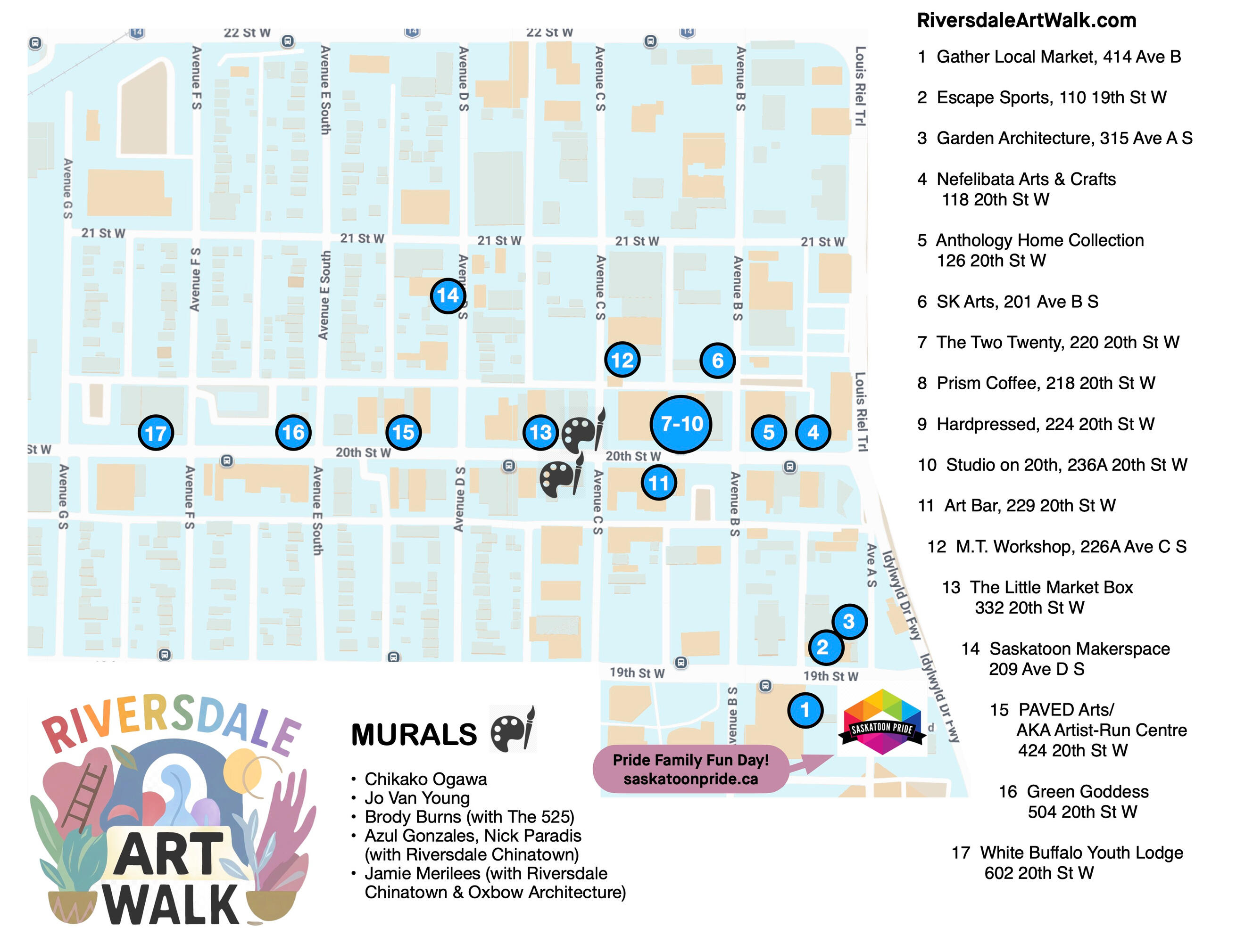 Art Walk Map Art Walk Map